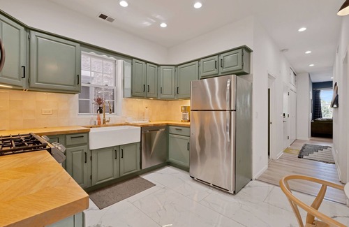West Town Condo | Scandinavian-Inspired West Loop Apartment with Private Outdoor Balcony by AllSet Turnover