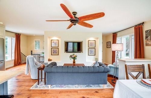 Carmel House | Scenic Carmel Valley Home w/Deck: Steps to River!