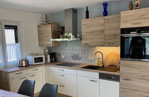 Sachsenbrunn Apartment | Schöne Ferienwohnung mit Balkon und Waldblick