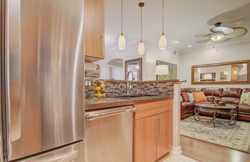 Desert View Village Condo | Scottsdale Luxury Condo pool & Clubhouse view.