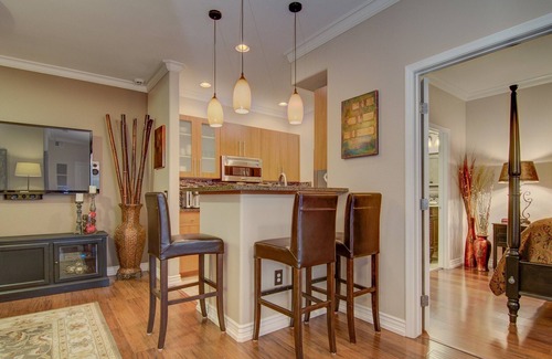 Desert View Village Condo | Scottsdale Luxury Condo pool & Clubhouse view.