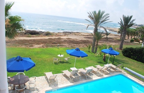 Kissonerga Villa | Sea Front Villa, Heated Private Pool, Amazing location Paphos 323