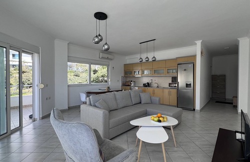 Albanian Riviera Apartment | Sea view apartment(above promenade)with beaches, restaurants within a 5 min walk