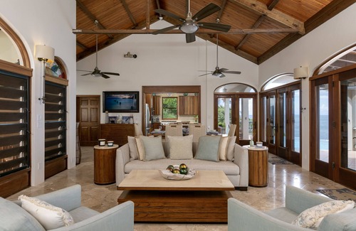 Estate Chocolate Hole and Great Cruz Bay Villa | Sea View Terrace, Stunning Views, pool, private, quiet and convenient location!