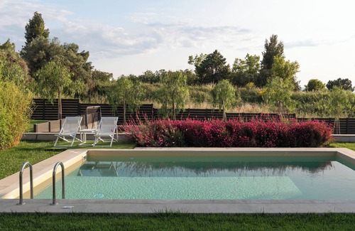 Neos Marmaras Villa | Sea view villa, 50mt from a sandy beach with private heated pool, spa, Gym etc