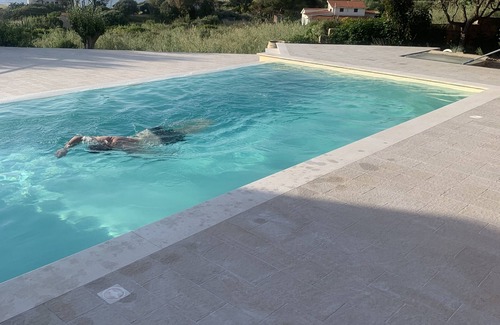 Santa Maria del Mare Villa | Sea views. Infinity saline pool Sleeps 7 (+2 kids, enquire prior to booking)