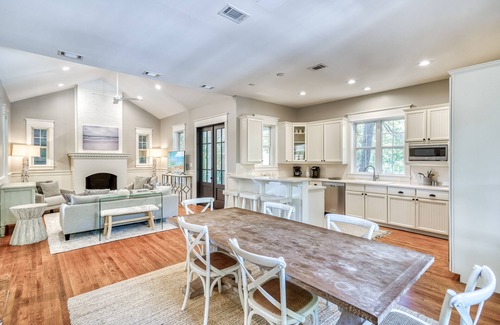 Hammocks of Seagrove House | Seagrove Beach retreat—gated serenity, poolside relaxation, 4 bikes, & fire pit