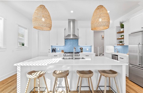 Village of Sugar Beach House | Seagrove Beach Charmer! Private Pool, 4 Bikes, & LSV Included!
