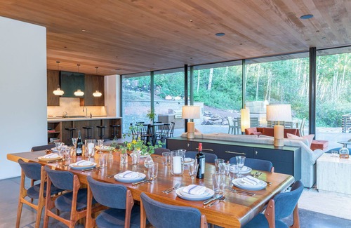 Telluride House | Seamless Glass Tiered House by InvitedHome | Panoramic Views, Cedar Hot Tub