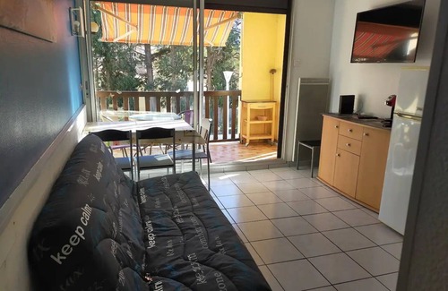 Argeles Plage Apartment | Seaside apartment, air conditioning, parking, swimming pool, 2 bedrooms