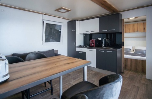 Novi Vinodolski House | Seaside Deluxe Escape at Klenovica Camping - Two Bedroom Holiday Home with Terrace