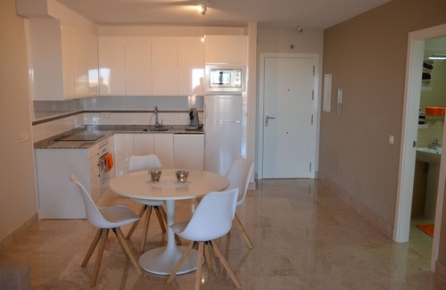 Almerimar Apartment | Seaview Apartment at Almérimar Marina & Golf Resort with swimming pool.