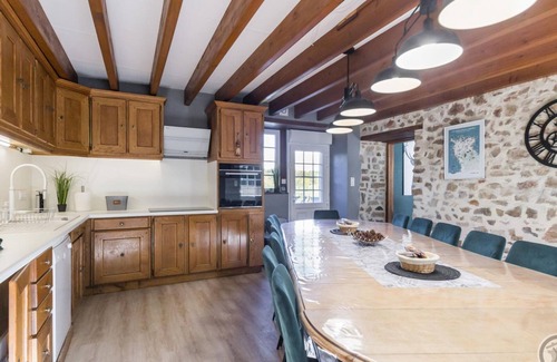 Saint-Germain-de-Tournebut Cottage | Secluded house with private spa, foosball, fireplace, and electric charging