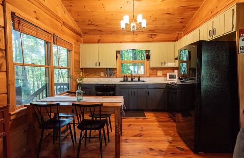 Cherry Log Cabin | Secluded 4WD adventure with mountain views, hot tub and flat yard. Pet-friendly!