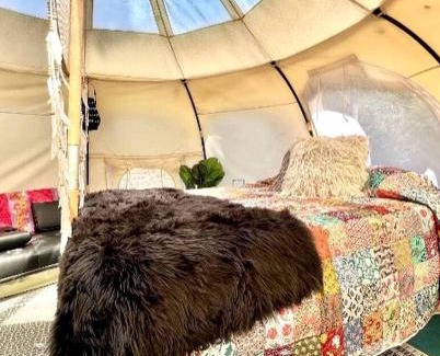 Rogersville Other | Secluded Bell Tent with Outdoor Shower and Deck in Alabama