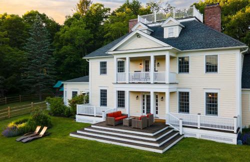 Austerlitz House | Secluded Berkshires Estate Private PondPoolTheater Gym Sunny Pond