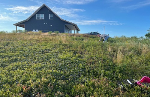 Cherryfield House | Secluded blueberry field retreat with sweeping 360 views.