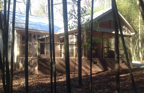Burlington House | Secluded Bungalow Nestled In Bamboo Forest Down A Winding Private Drive by Pond