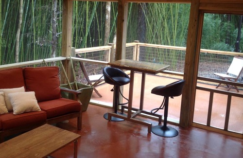 Burlington House | Secluded Bungalow Nestled In Bamboo Forest Down A Winding Private Drive by Pond