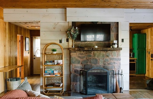 Rawley Springs Cabin | Secluded Cabin Escape with Fire Pit & Scenic Views