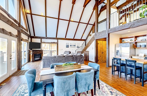 Nebo House | Secluded cabin with modern upgrades, wrap-around deck, & AC - mtn views