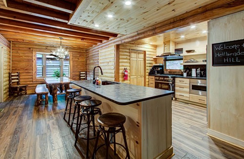 Sevierville Cabin | Secluded Cabin with private indoor heated saltwater pool