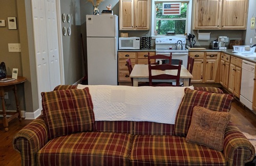 Clayton House | Secluded cabin, yet 3 minutes from town. Has Wi-Fi and land line phone.