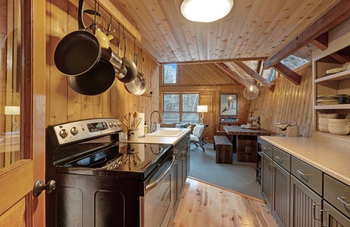 West Dover Ski Chalet | Secluded dog-friendly chalet in the woods w/fireplace, jetted tub, deck, & grill