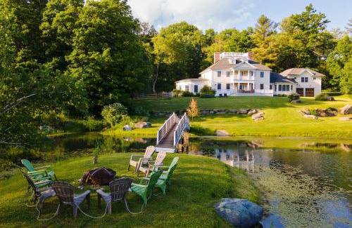 Austerlitz House | Secluded Estate w Guest House Private Pond Gym Movie Theater Sunny Pond