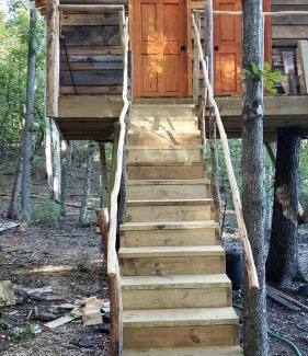 Grandview House | Secluded Forest Cabin with Clear Roof for Stargazing near Watts Bar Lake – Grandview, TN
