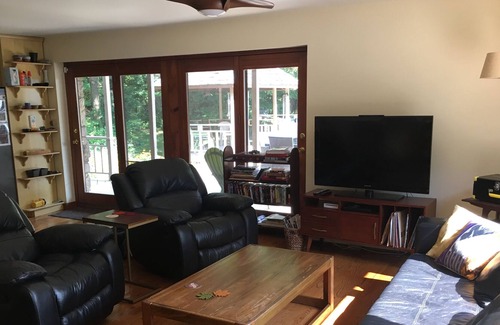 Middle Hope House | Secluded Forest Retreat with Hot Tub on 5+ Acres