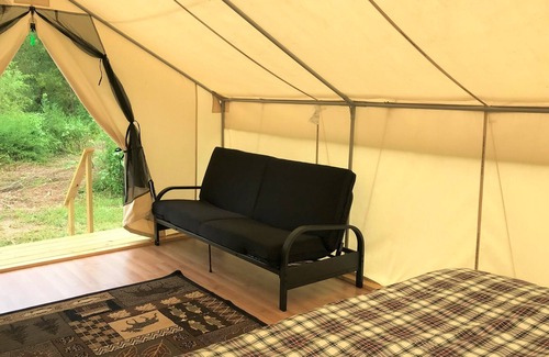 St. Charles Cottage | Secluded Glamping Tent at Glamping St. Louis