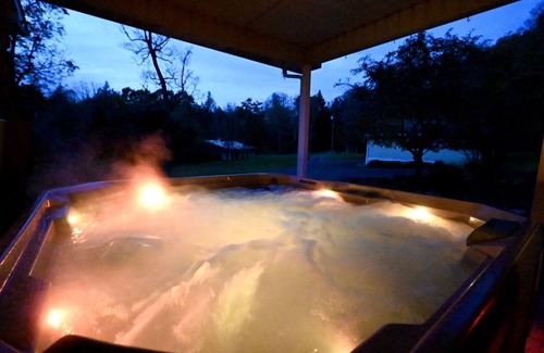 Gormania House | Secluded Home on 20 Acres with Hot Tub, Horse Barn, and Private Mountain Stream