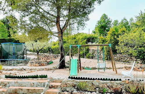 Masllorens Villa | Secluded house with pool, barbecue, fireplace, a. a., swings and game tracks.