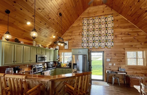 Etoile Cabin | Secluded lakeside cabin, with a salt water pool & hot tub, on 25 acres!
