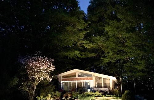 Fennville House | Secluded Mid Century Modern Hutchins Lake Property on 12 acres