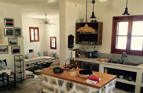 Naxos Villa | Secluded private cliff's edge villa w/ trail to beach and restaurant.