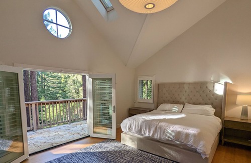 Forestville House | Secluded redwood retreat close to wineries, restaurants, and outdoor recreation.