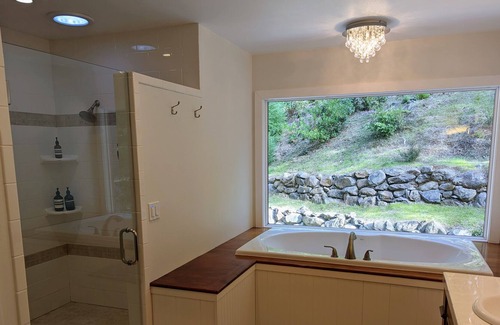 Forestville House | Secluded redwood retreat close to wineries, restaurants, and outdoor recreation.