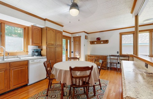 Orland House | Secluded waterfront home with private dock, outdoor dining, firepit, WiFi & W/D