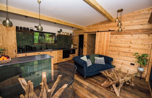 Burythorpe Cabin | Secluded Yorkshire Cabin with Private Lake, Sauna & Fire Pit