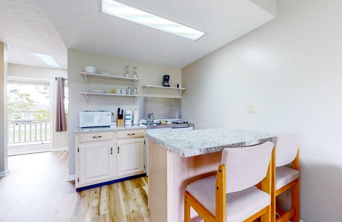 Baneberry Apartment | Second-floor studio with quiet view, patio & gym - walk to Douglas Lake, dogs OK