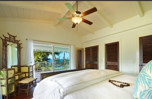 Kilauea House | Secret Beach Estate: beach access, pool, tennis, spa, Chef's kitchen TVR# 4231