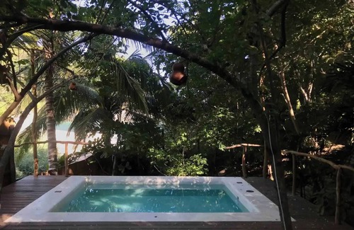 Arroyo Cruz House | Secret virgin front bay pool house and tree casita
