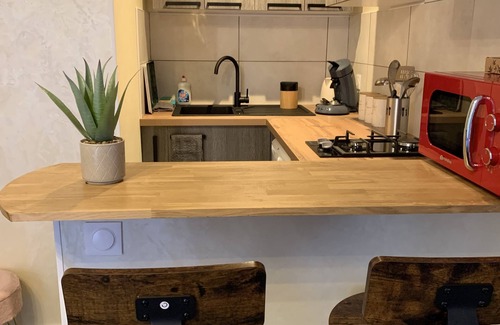 L'Abergement-Sainte-Colombe Apartment | Self-contained apartment with garden and swimming pool