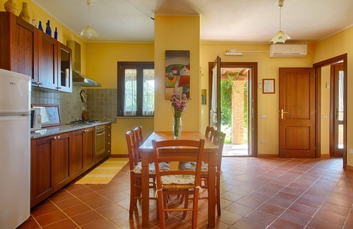 San Vito House | Semi-detached House with Wi-Fi, Air Conditioning, Garden and Pool; Pets Allowed; Parking Available