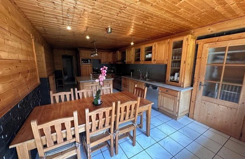 Bellevaux House | Semi-detached mountain chalet with fireplace