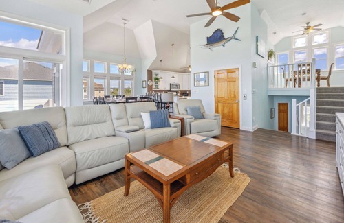 Wind Over Waves House | Semi-Soundfront Dog Friendly w/Pool, Hot Tub, Elevator, Community Boat Ramp