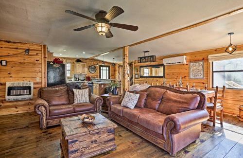 Big Cedar House | Serene Cabins with Decks and 8 Acres on Kiamichi River