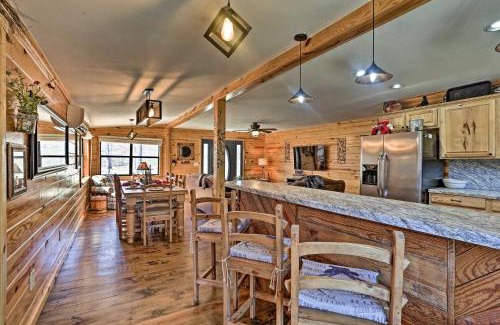 Big Cedar House | Serene Cabins with Decks and 8 Acres on Kiamichi River